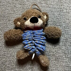 Vintage Crib Nursery Pull‎ String Musical Bear By Little Suzy's Zoo Works